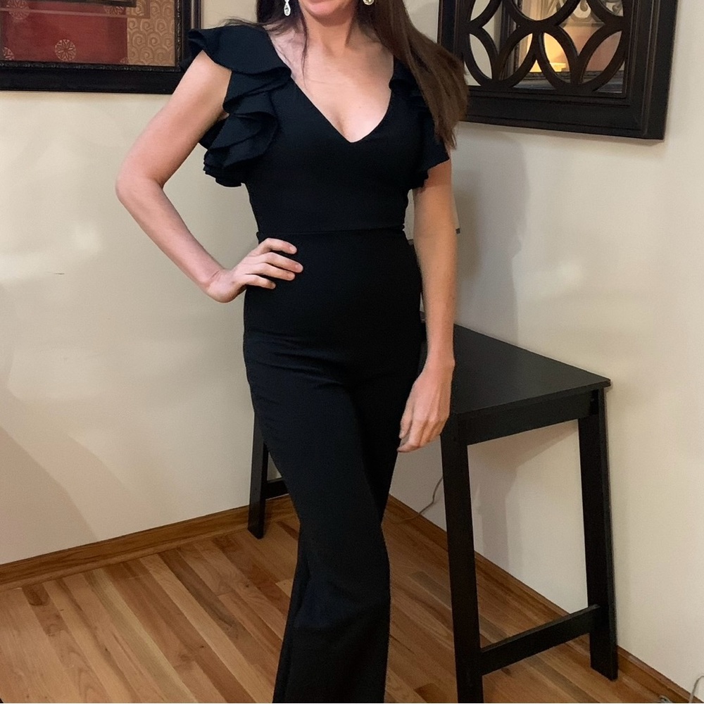 Sleek Black Jumpsuit